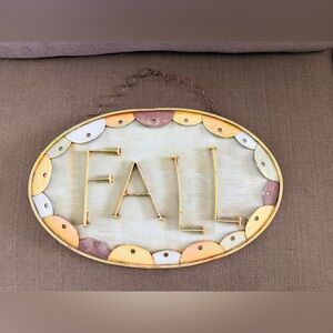 Fall Metal Sign